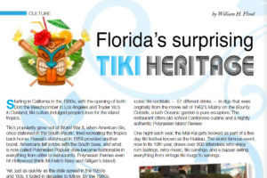 Screenshot of Florida’s surprising TIKI HERITAGE article by Parklander .
